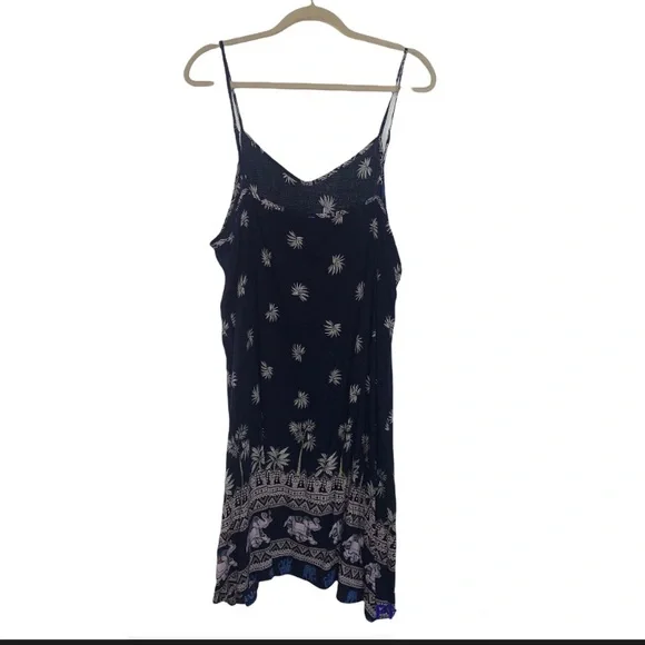 Boho triable navy blue cami dress - Picture 4 of 6